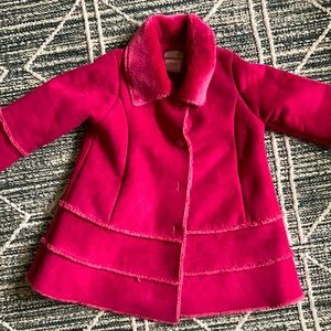 Girls pink pea coat